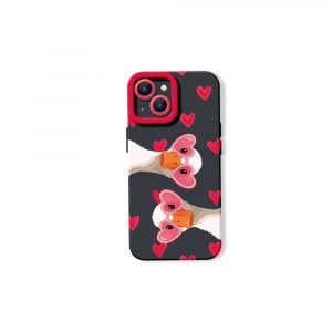 Quirky Love Goose Silicone Case for Apple iPhone Series