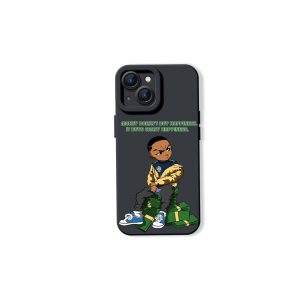 Street Style Swagger: Hustle & Stacks Silicone Case for Apple iPhone Series