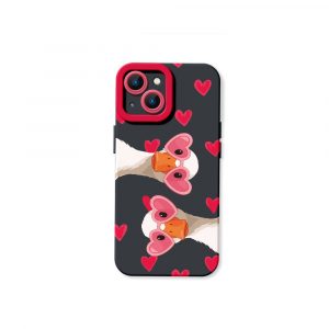 Quirky Love Goose Silicone Case for Apple iPhone Series