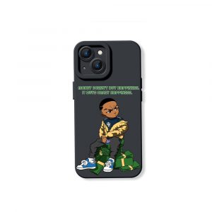 Street Style Swagger: Hustle & Stacks Silicone Case for Apple iPhone Series