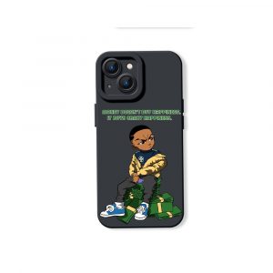 Street Style Swagger: Hustle & Stacks Silicone Case for Apple iPhone Series