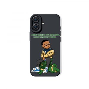 Street Style Swagger: Hustle & Stacks Silicone Case for Apple iPhone Series