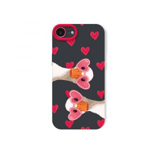 Quirky Love Goose Silicone Case for Apple iPhone Series