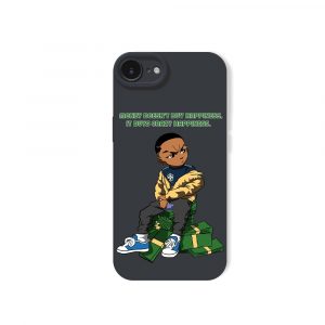 Street Style Swagger: Hustle & Stacks Silicone Case for Apple iPhone Series