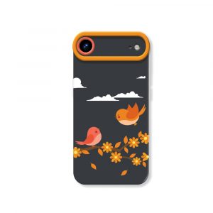 Chirpy Joy Bird Blossom Silicone Case for Apple iPhone Series