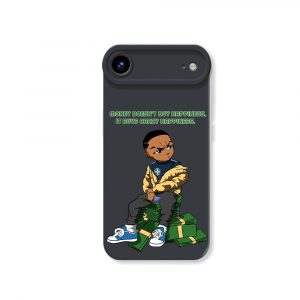 Street Style Swagger: Hustle & Stacks Silicone Case for Apple iPhone Series