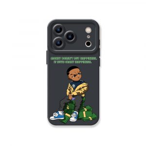 Street Style Swagger: Hustle & Stacks Silicone Case for Apple iPhone Series