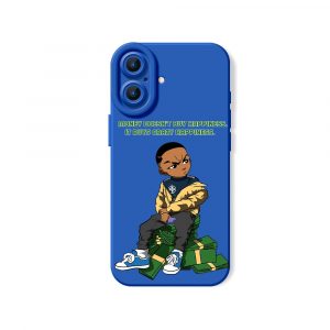 Street Style Swagger: Hustle & Stacks Silicone Case for Apple iPhone Series