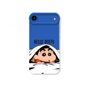 Hello Dosto Cartoon Peek Silicone Case for Apple iPhone Series