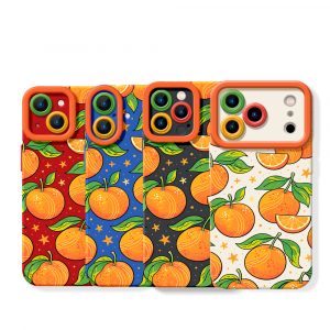 Juicy Citrus Bliss Silicone Case for Apple iPhone Series