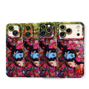 Dreamy Floral Deity Art Silicone Case for Apple iPhone Series