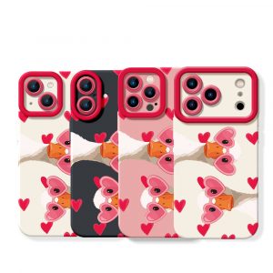 Quirky Love Goose Silicone Case for Apple iPhone Series