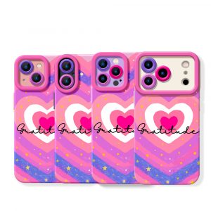 Radiant Heart Gratitude Silicone Case for Apple iPhone Series