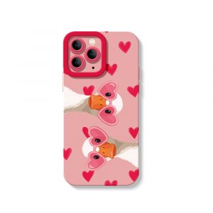 Quirky Love Goose Silicone Case for Apple iPhone Series
