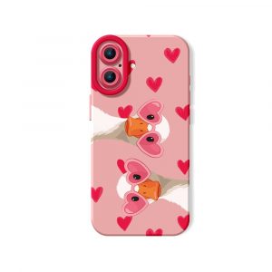 Quirky Love Goose Silicone Case for Apple iPhone Series