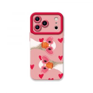 Quirky Love Goose Silicone Case for Apple iPhone Series