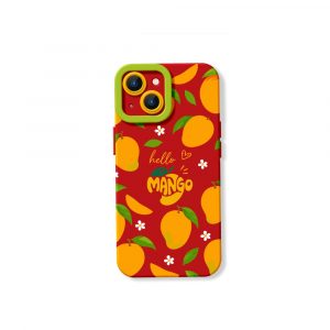 Mango Bliss Vibrant Silicone Case for Apple iPhone Series - iPhone 14, Red