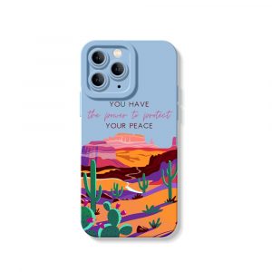 Desert Serenity Vibes Silicone Case for Apple iPhone Series