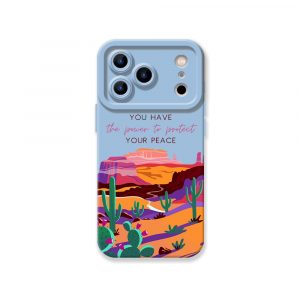 Desert Serenity Vibes Silicone Case for Apple iPhone Series