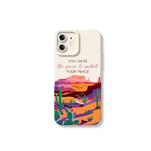 Desert Serenity Vibes Silicone Case for Apple iPhone Series