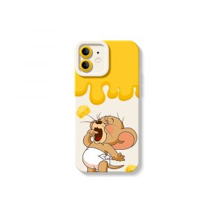 Cheesy Drip Delight Silicone Case for Apple iPhone Series