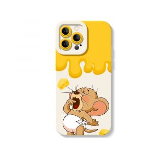 Cheesy Drip Delight Silicone Case for Apple iPhone Series