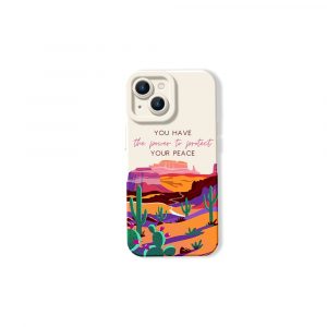 Desert Serenity Vibes Silicone Case for Apple iPhone Series