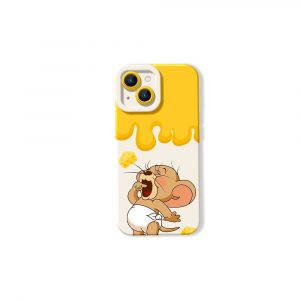 Cheesy Drip Delight Silicone Case for Apple iPhone Series