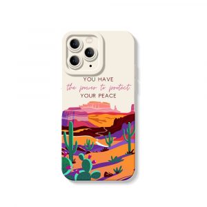 Desert Serenity Vibes Silicone Case for Apple iPhone Series