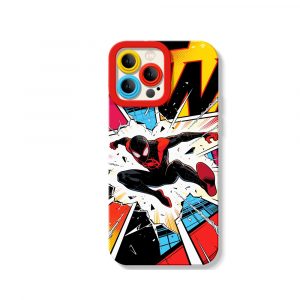 Heroic Burst Comic Art Silicone Case for Apple iPhone Series