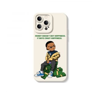 Street Style Swagger: Hustle & Stacks Silicone Case for Apple iPhone Series