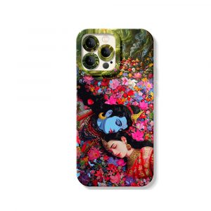 Dreamy Floral Deity Art Silicone Case for Apple iPhone Series