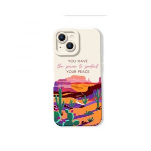 Desert Serenity Vibes Silicone Case for Apple iPhone Series