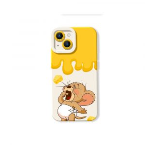 Cheesy Drip Delight Silicone Case for Apple iPhone Series