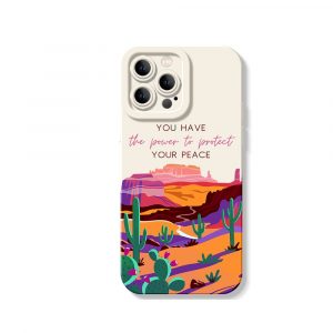 Desert Serenity Vibes Silicone Case for Apple iPhone Series