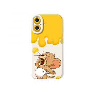 Cheesy Drip Delight Silicone Case for Apple iPhone Series