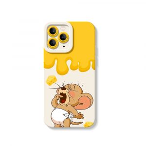Cheesy Drip Delight Silicone Case for Apple iPhone Series