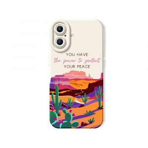 Desert Serenity Vibes Silicone Case for Apple iPhone Series