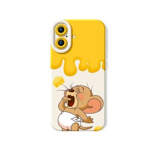 Cheesy Drip Delight Silicone Case for Apple iPhone Series