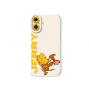 Cheesy Mouse Delight Silicone Case for Apple iPhone Series - iPhone 17, White