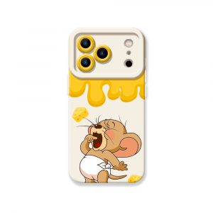Cheesy Drip Delight Silicone Case for Apple iPhone Series