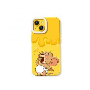 Cheesy Drip Delight Silicone Case for Apple iPhone Series - iPhone 13, Yellow