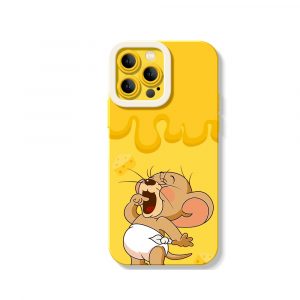 Cheesy Drip Delight Silicone Case for Apple iPhone Series - iPhone 16 Pro Max, Yellow