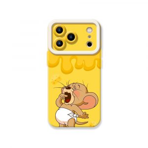 Cheesy Drip Delight Silicone Case for Apple iPhone Series
