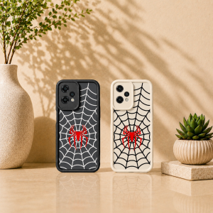 Webbed Red Spider Silicone Case for Apple iPhone Series