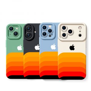 Sunset Waves Gradient Silicone Case for Apple iPhone Series