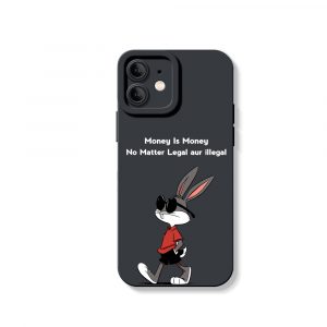 Cool Rabbit Vibe Money Talk Silicone Case for Apple iPhone Series