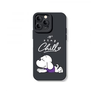 Stay Chill Pup Silicone Case for Apple iPhone Series
