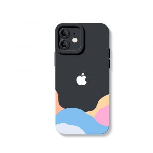 Dreamy Horizon Color Block Silicone Case for Apple iPhone Series