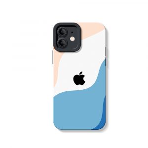 Serene Waves Design Silicone Case for Apple iPhone Series